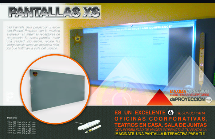 pizarrones de cristal industriales